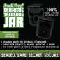 Smell Proof Ceramic Storage Jar - 6 Pieces Per Retail Ready Display 21727 SMOKEZILLA