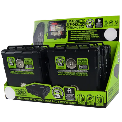 Magnetic Storage Box with Lock - 6 Pieces Per Retail Ready Display 21738 SMOKEZILLA