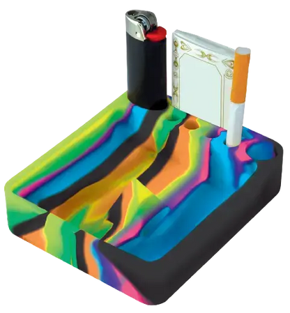 Silicone Ashtray with Assorted Colors - 8 Per Retail Ready Display 25918 SMOKEZILLA