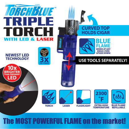 TorchBlue Triple Torch LED