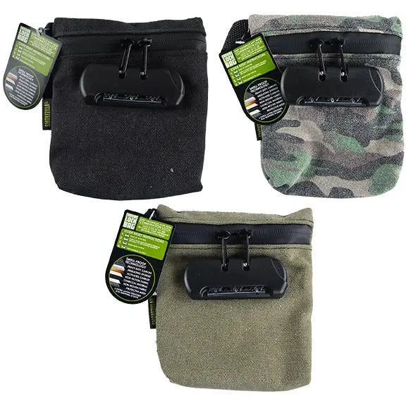 Smell Proof Canvas Lock Bag - 6 Pieces Per Retail Ready Display 22155 SMOKEZILLA