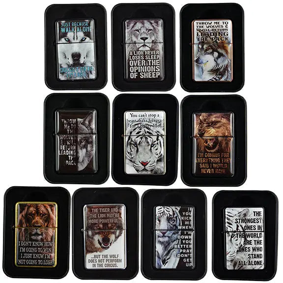 Animal Flip Top Torch Lighter - 12 Pieces Per Retail Ready Display 21914 SMOKEZILLA