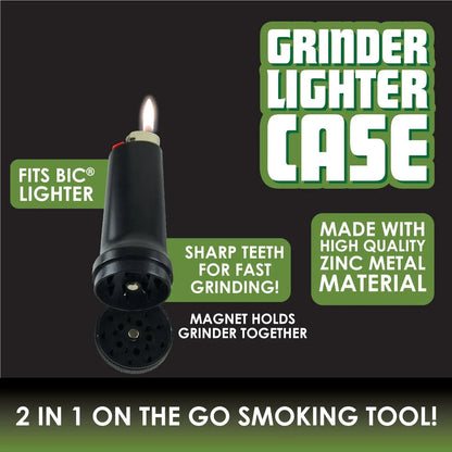 Metal Grinder Lighter Case - 6 Pieces Per Retail Ready Display 21943 SMOKEZILLA