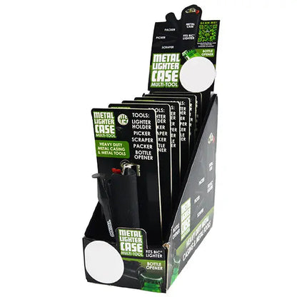 Metal Lighter Case with Tools - 6 Pieces Per Retail Ready Display 22030 SMOKEZILLA