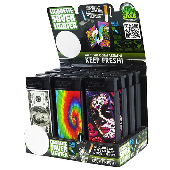 Torch Lighter Cigarette Saver - 12 Pieces Per Retail Ready Display 22090 SMOKEZILLA