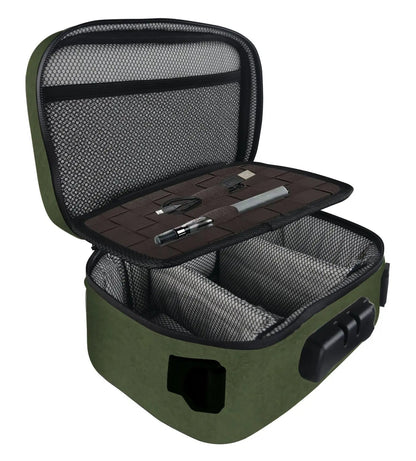 Smell Proof Canvas Lock Bag with Tool Organizer - 4 Pieces Per Retail Ready Display 22153 SMOKEZILLA