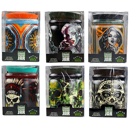 Smell Proof Ceramic Storage Jar - 6 Pieces Per Retail Ready Display 22316 SMOKEZILLA