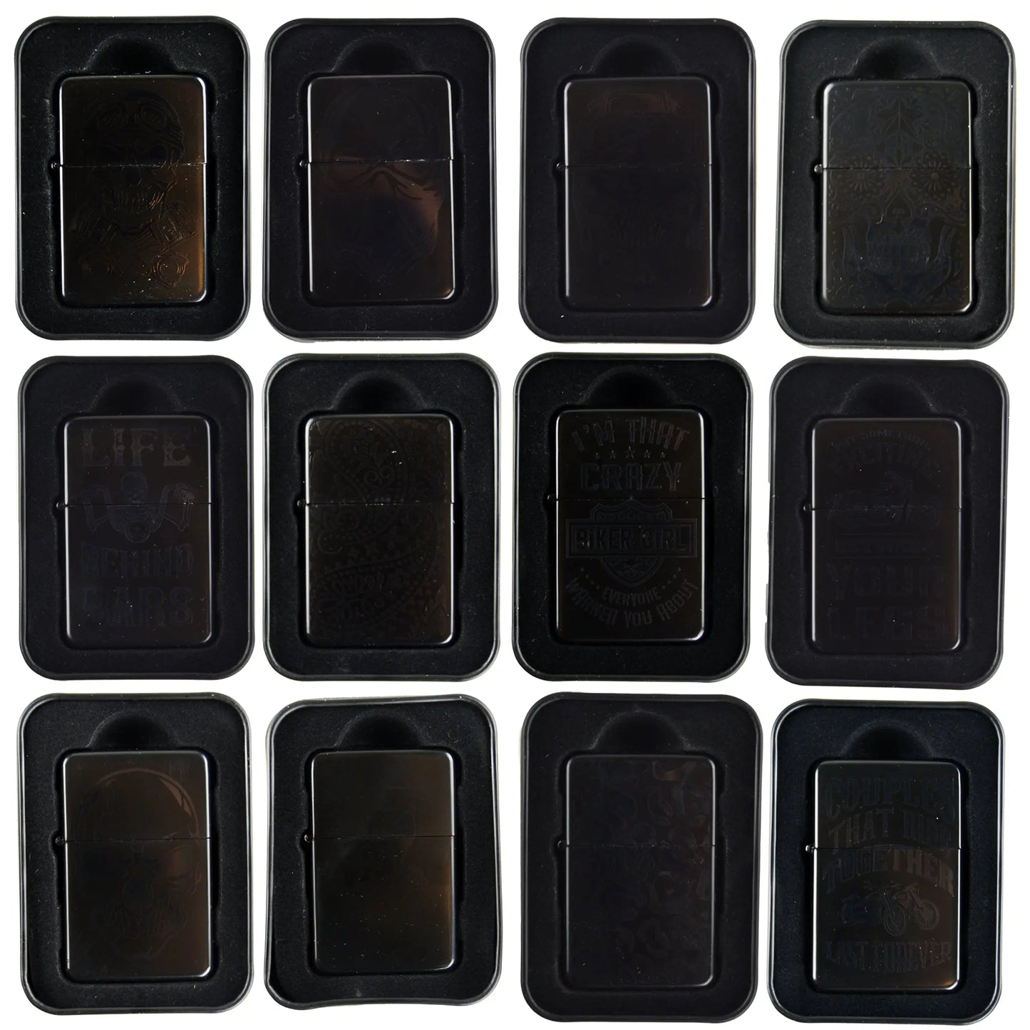 Matte Black Flip Torch Lighter - 12 Pieces Per Retail Ready Display 22381 SMOKEZILLA
