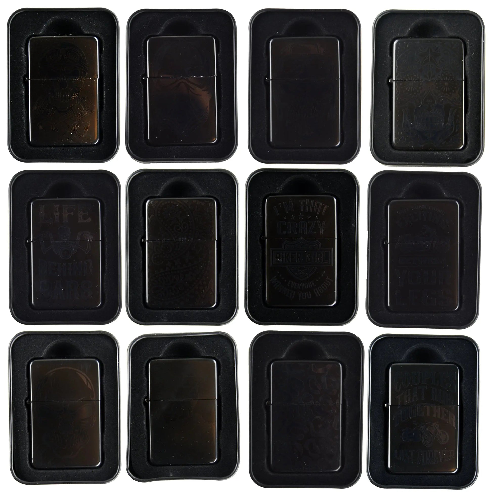 Matte Black Flip Torch Lighter - 12 Pieces Per Retail Ready Display 22381 SMOKEZILLA