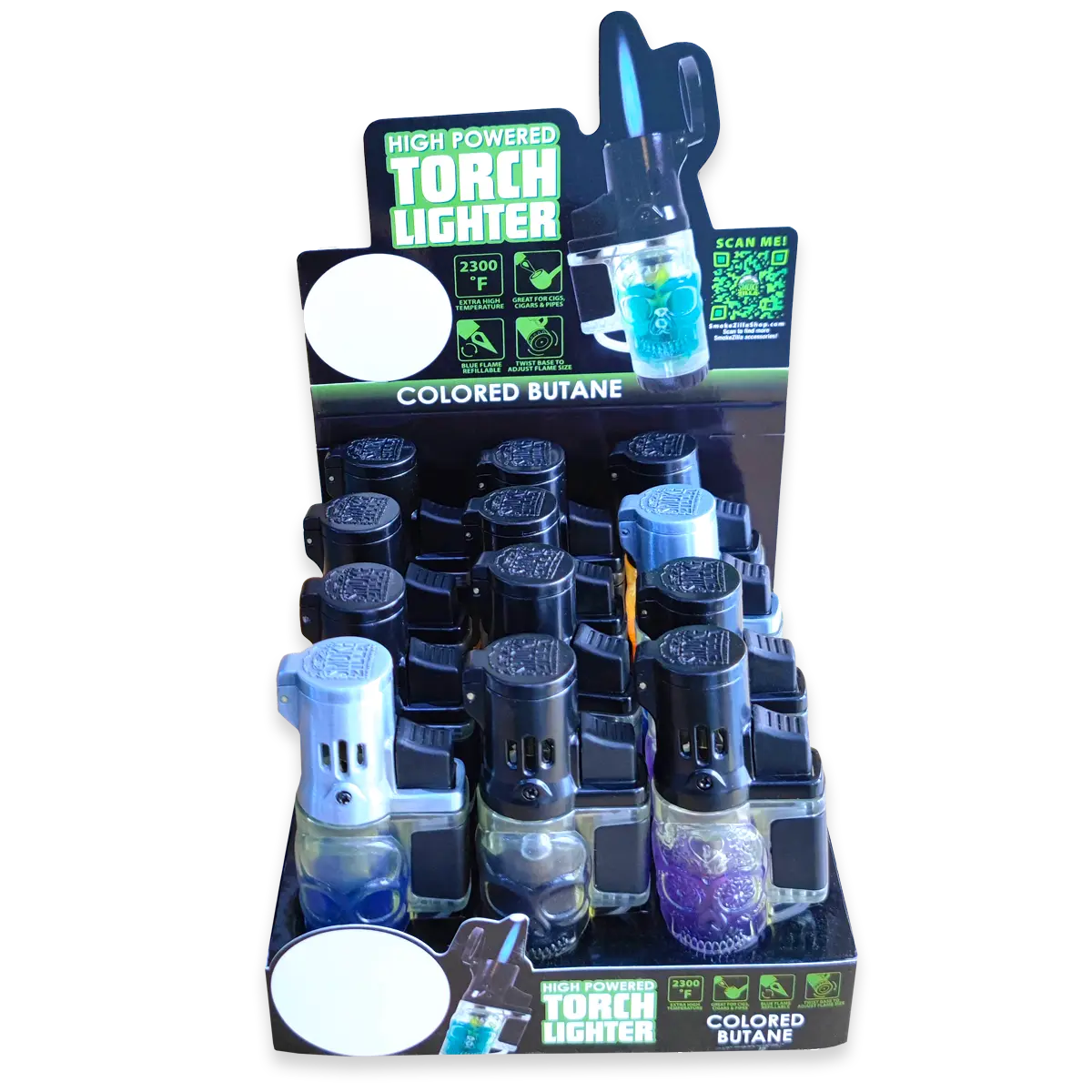 Curated Smokezilla Top Sellers Assorted Smoking Accessories Floor Display 088547 SMOKEZILLA