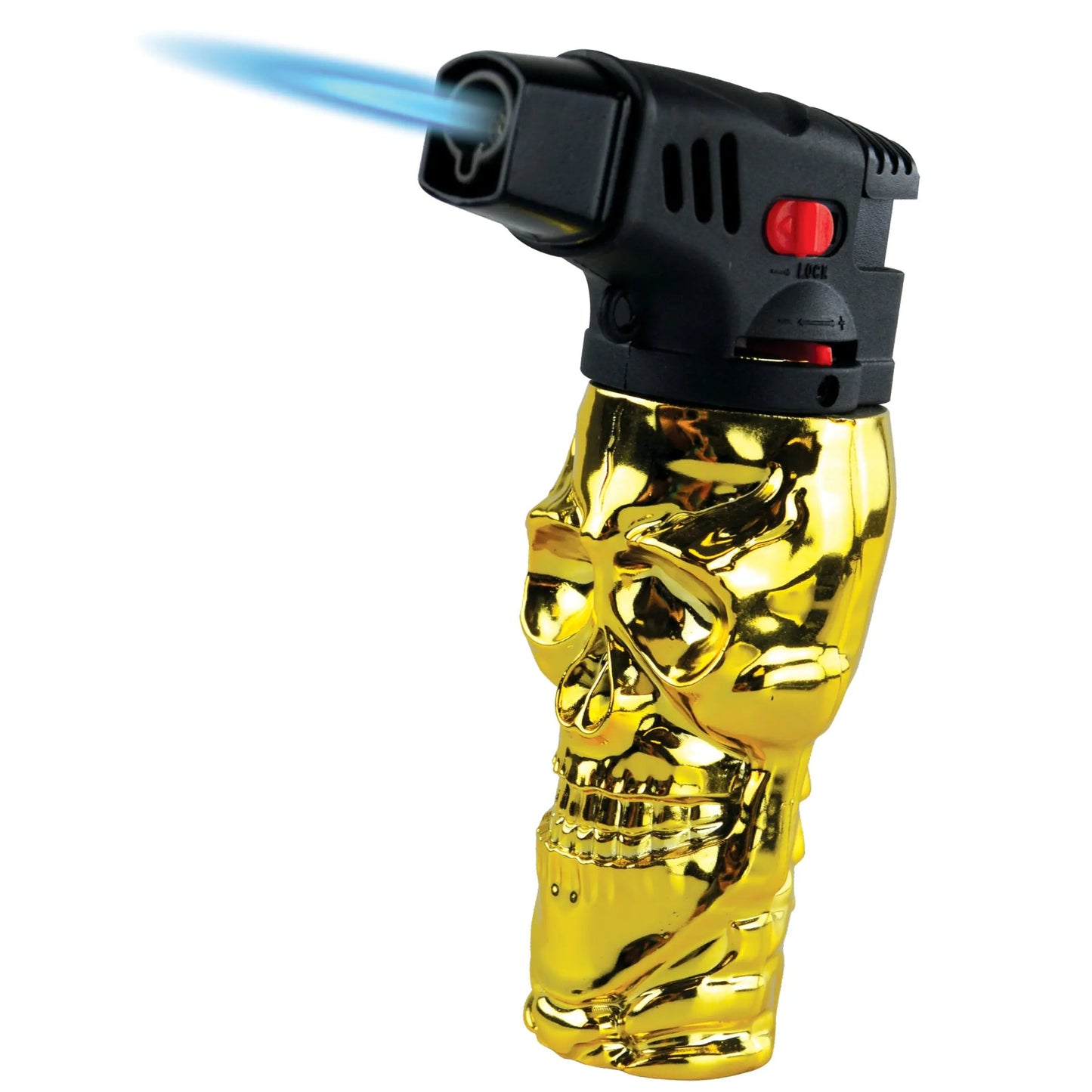 Metallic XXL Skull Torch Lighter - 12 Pieces Per Retail Ready Display 22528 SMOKEZILLA