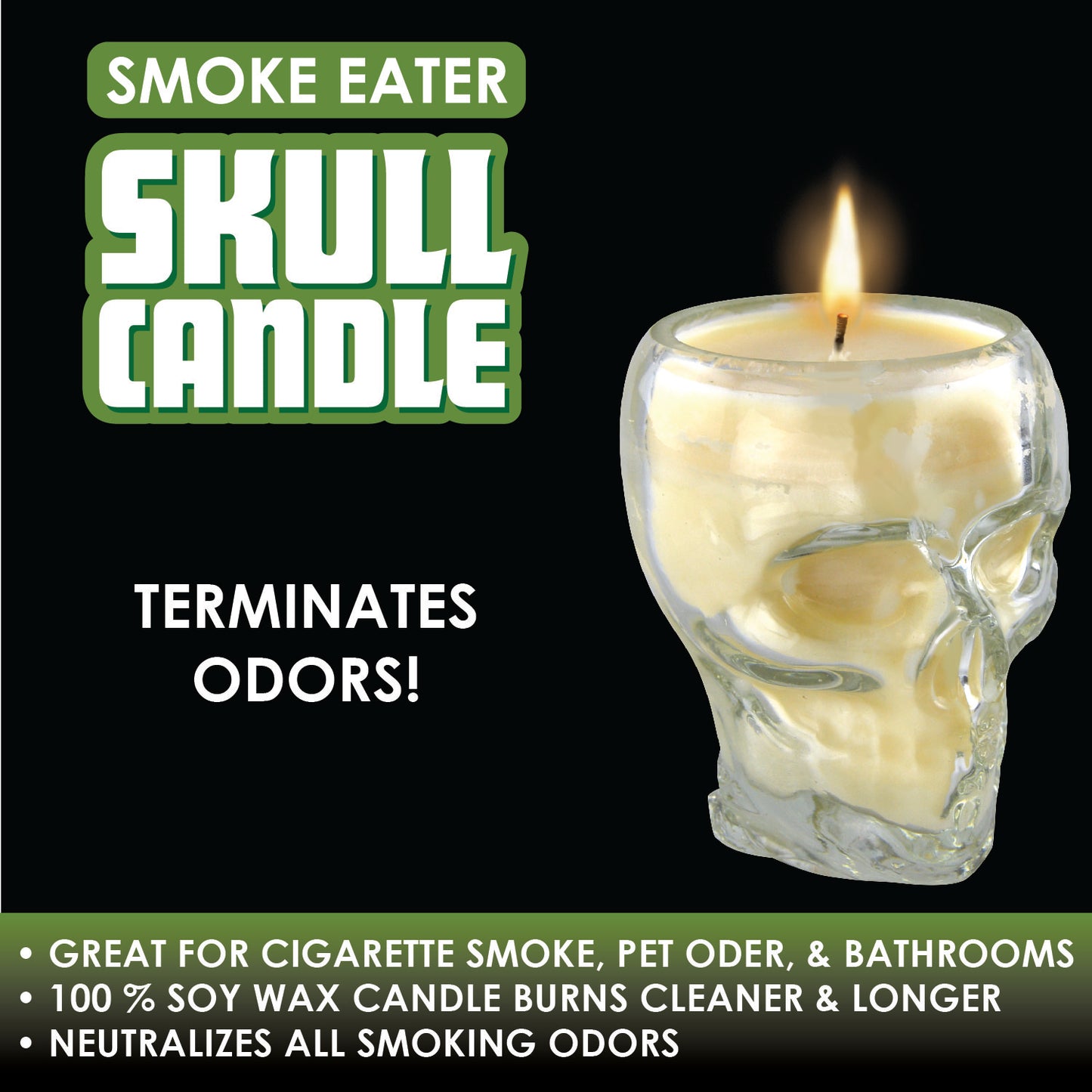 Skull Smokers Candle