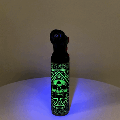 Glow in The Dark XXL Thin Torch Lighter - 18 Pieces Per Retail Ready Display 22611 SMOKEZILLA