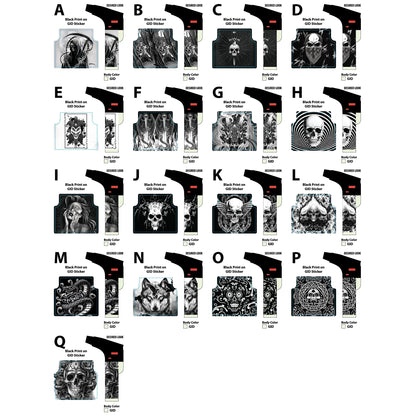 Glow in The Dark XXL Thin Torch Lighter - 18 Pieces Per Retail Ready Display 22611 SMOKEZILLA