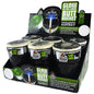 Glow in The Dark Printed Lid Butt Bucket Ashtray with LED Light - 6 Per Retail Ready Display 22634 SMOKEZILLA