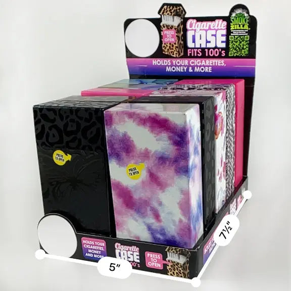 100s Cigarette Storage Case - 10 Pieces Per Retail Ready Display 22635 SMOKEZILLA