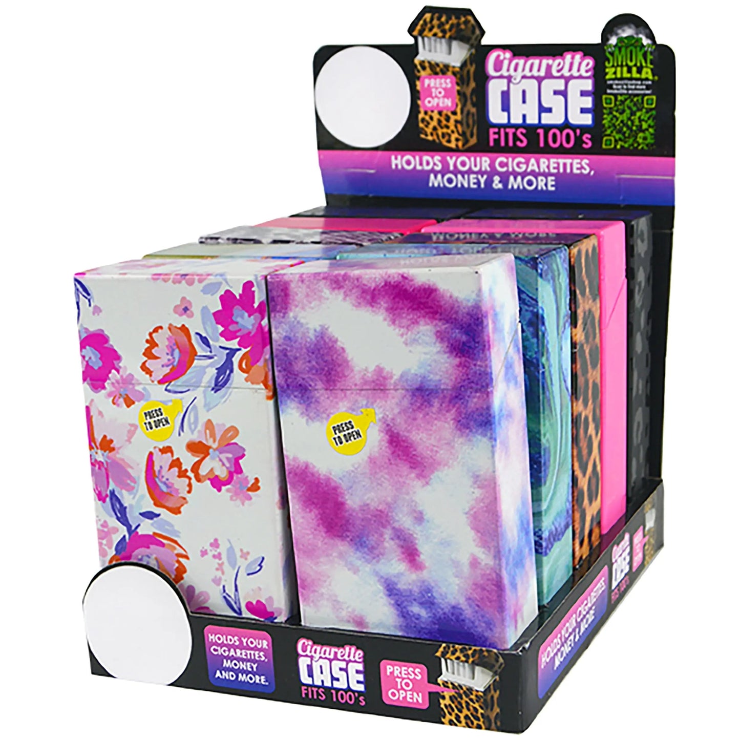 100s Cigarette Storage Case - 10 Pieces Per Retail Ready Display 22635 SMOKEZILLA