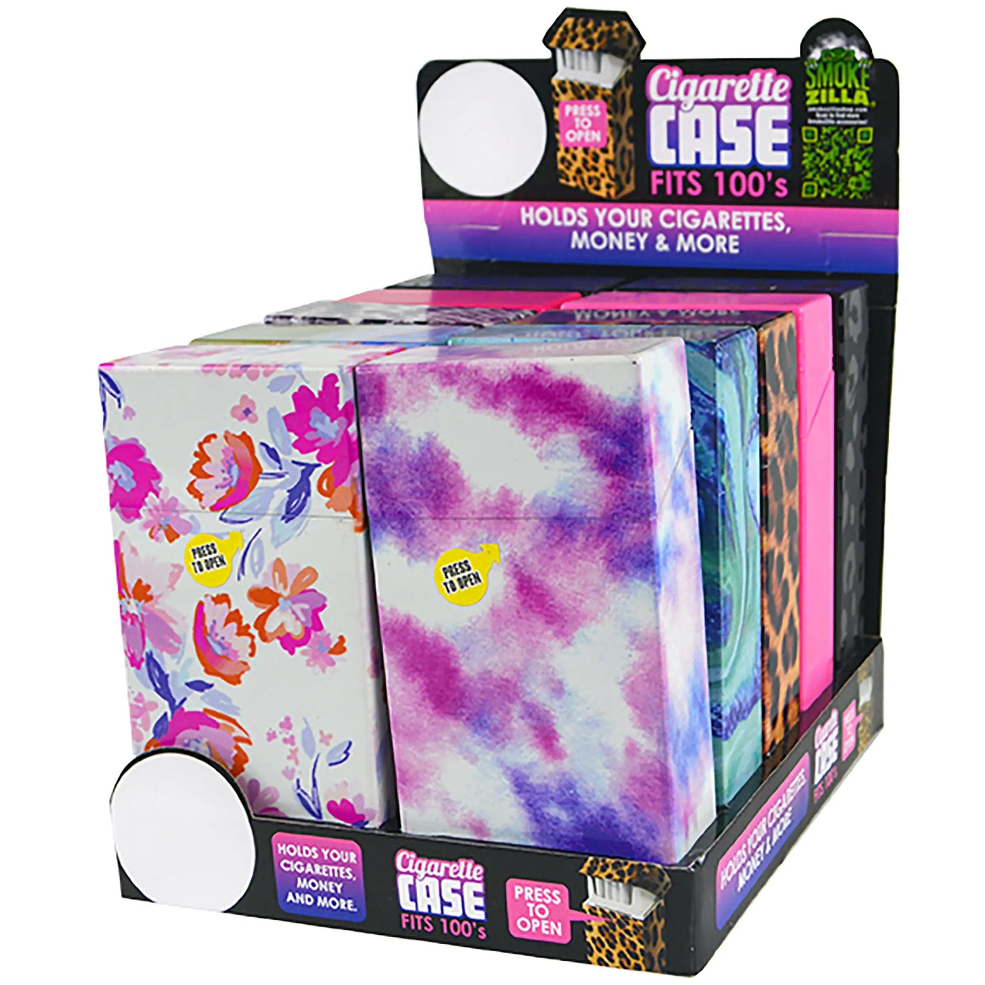 100s Cigarette Storage Case - 10 Pieces Per Retail Ready Display 22635 SMOKEZILLA