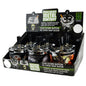 Push Down Metal Ashtray- 6 Per Retail Ready Wholesale Display 22639 SMOKEZILLA