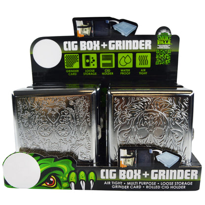 Metal Cigarette Box with Tools - 6 Pieces Per Retail Ready Display 22649 SMOKEZILLA