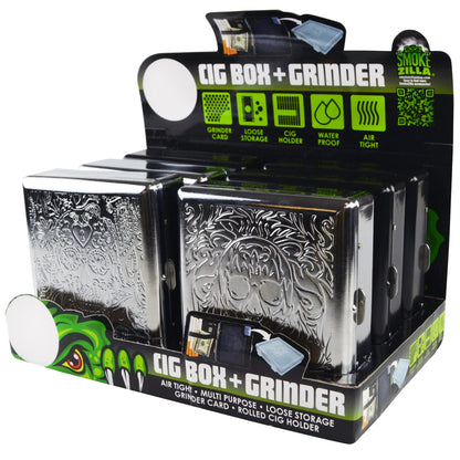 Metal Cigarette Box with Tools - 6 Pieces Per Retail Ready Display 22649 SMOKEZILLA