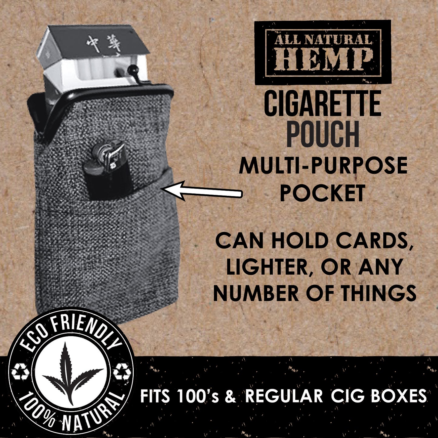 HEMP Cigarette Pouch