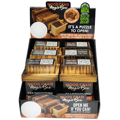 Wood Magic Crate Storage Box - 6 Pieces Per Retail Ready Display 22776 SMOKEZILLA