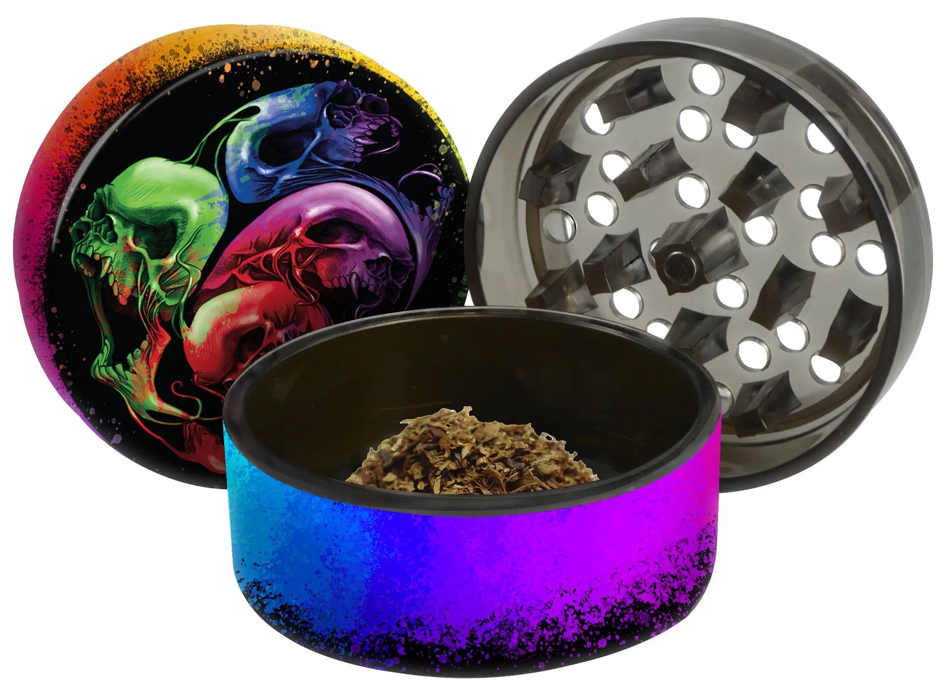 Metal and Plastic Magnetic Grinder - 12 Pieces Per Retail Ready Display 22923 SMOKEZILLA