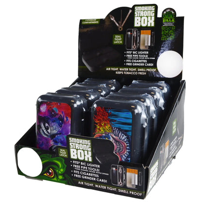Smoking Strong Box with Tools - 8 Pieces Per Retail Ready Display 22924 SMOKEZILLA