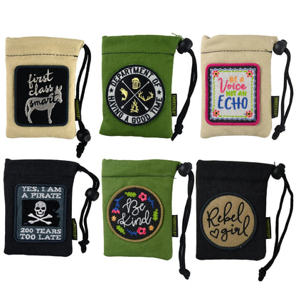 Canvas Smoker Accessories Pouch with Patch - 6 Pieces Per Retail Ready Display 22930 SMOKEZILLA