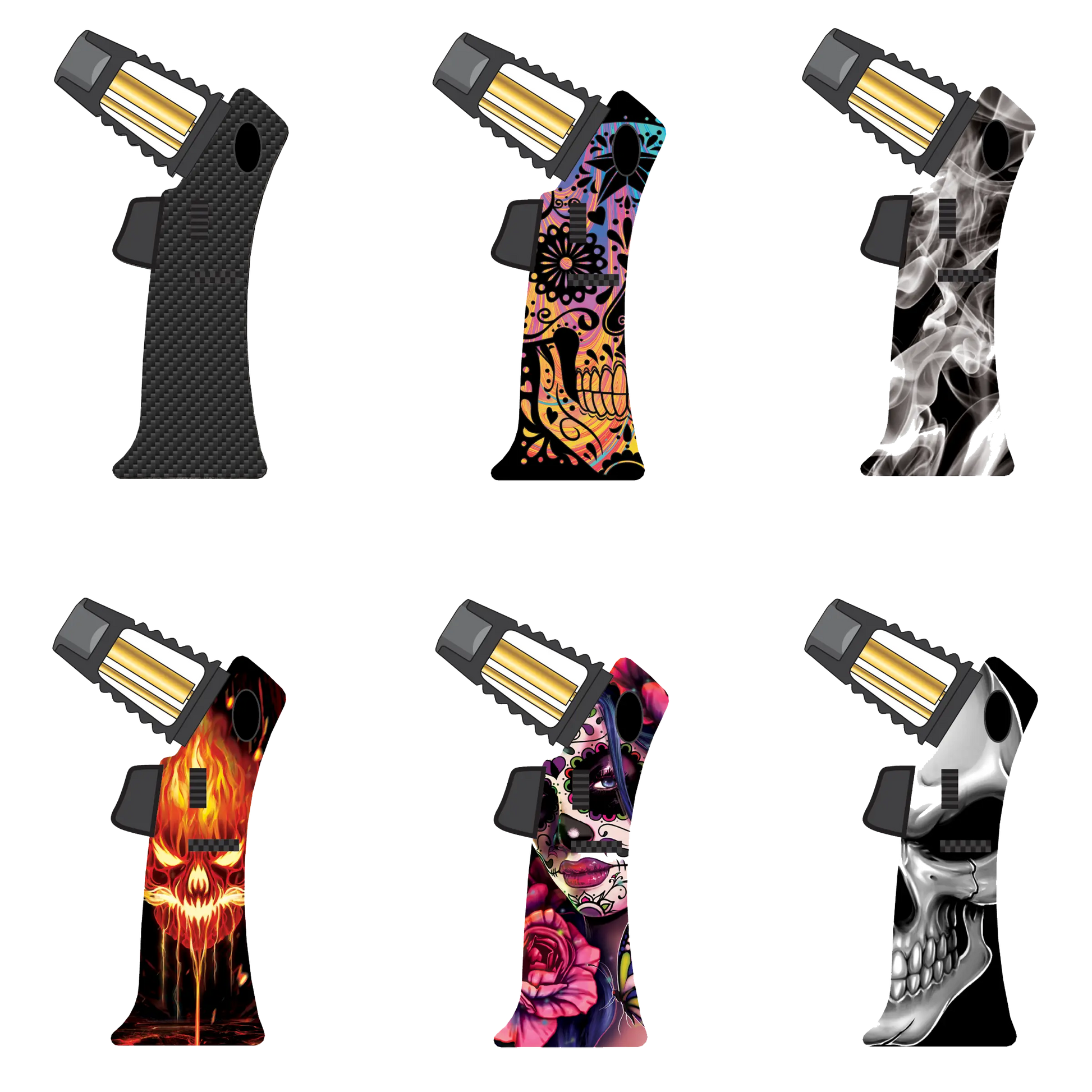 Zinc Torch Lighter- 6 Pieces Per Retail Ready Display 23118 SMOKEZILLA