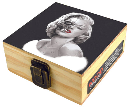 Wood Storage Box with Metal Latch - 6 Pieces Per Retail Ready Display 23224 SMOKEZILLA