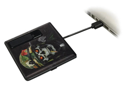 Cigarette Case with USB Coil Lighter - 8 Pieces Per Retail Ready Display 41334 SMOKEZILLA