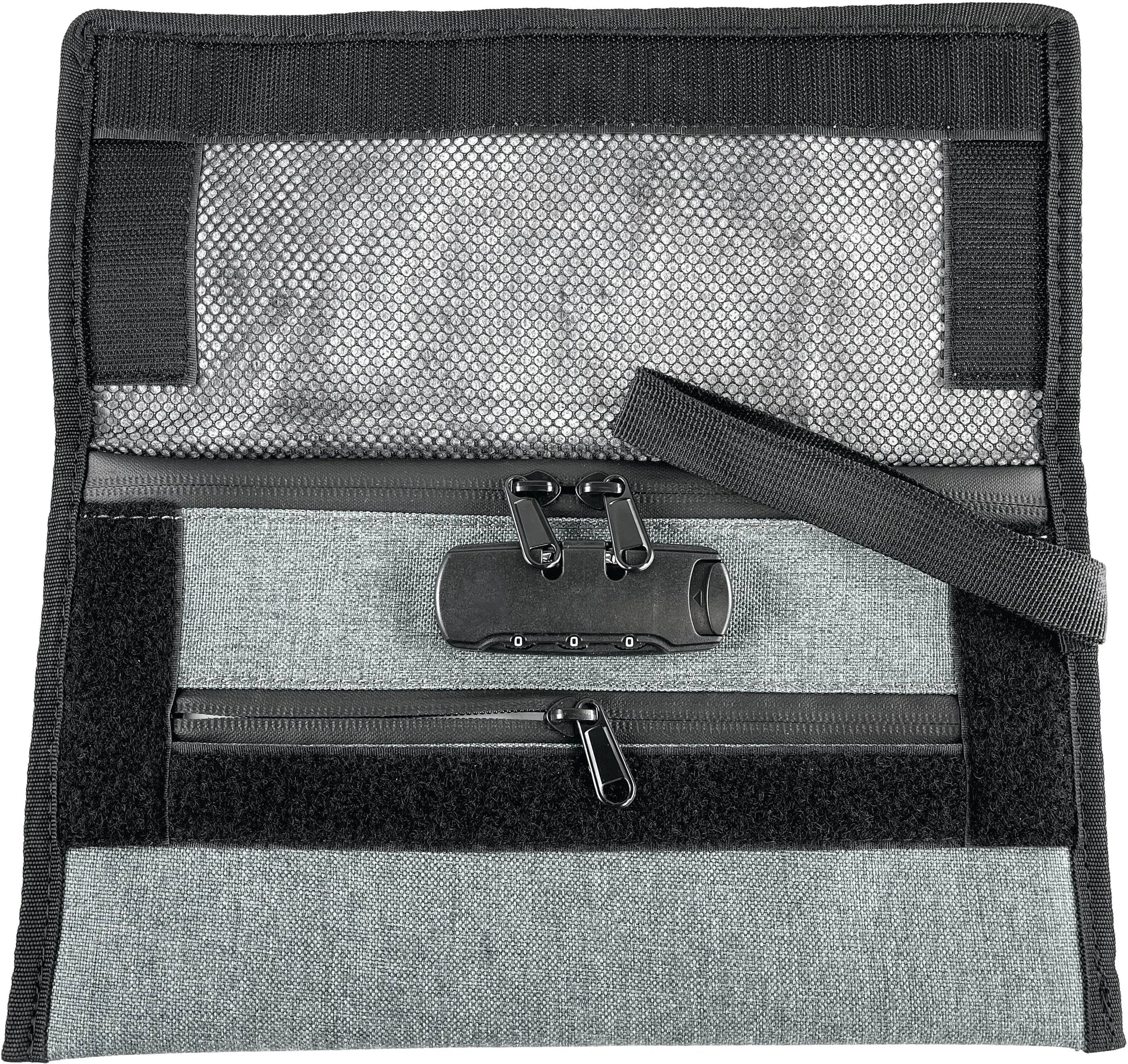 Smell Proof Flat Canvas Lock Storage Bag - 6 Pieces Per Retail Ready Display 23246 SMOKEZILLA