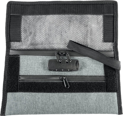 Smell Proof Flat Canvas Lock Storage Bag - 6 Pieces Per Retail Ready Display 23246 SMOKEZILLA
