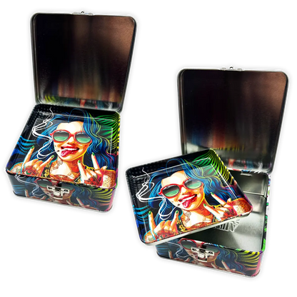 Metal Storage Box with Roll Tray - 6 Pieces Per Retail Ready Display 23253 SMOKEZILLA