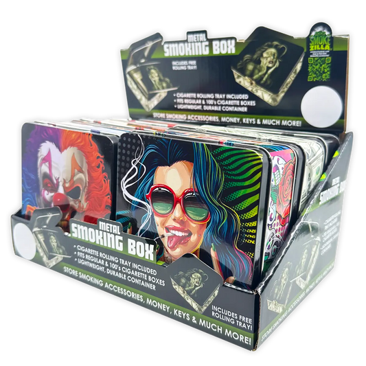 Metal Storage Box with Roll Tray - 6 Pieces Per Retail Ready Display 23253 SMOKEZILLA