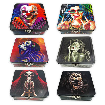 Metal Storage Box with Roll Tray - 6 Pieces Per Retail Ready Display 23253 SMOKEZILLA