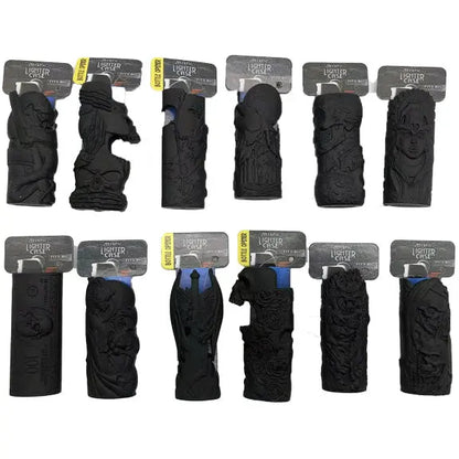 Black Metal Mystic Lighter Case with Bottle Opener - 12 Pieces Per Retail Ready Display 23263 SMOKEZILLA