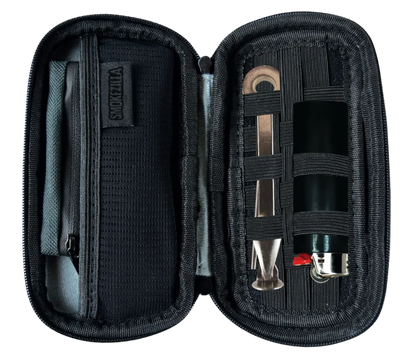 mini tobacco pouch (12g to 15g)+ Free Leather Lighter Holder Carry your tobacco stuff in style Eastwood Tobacco Pouch - Black