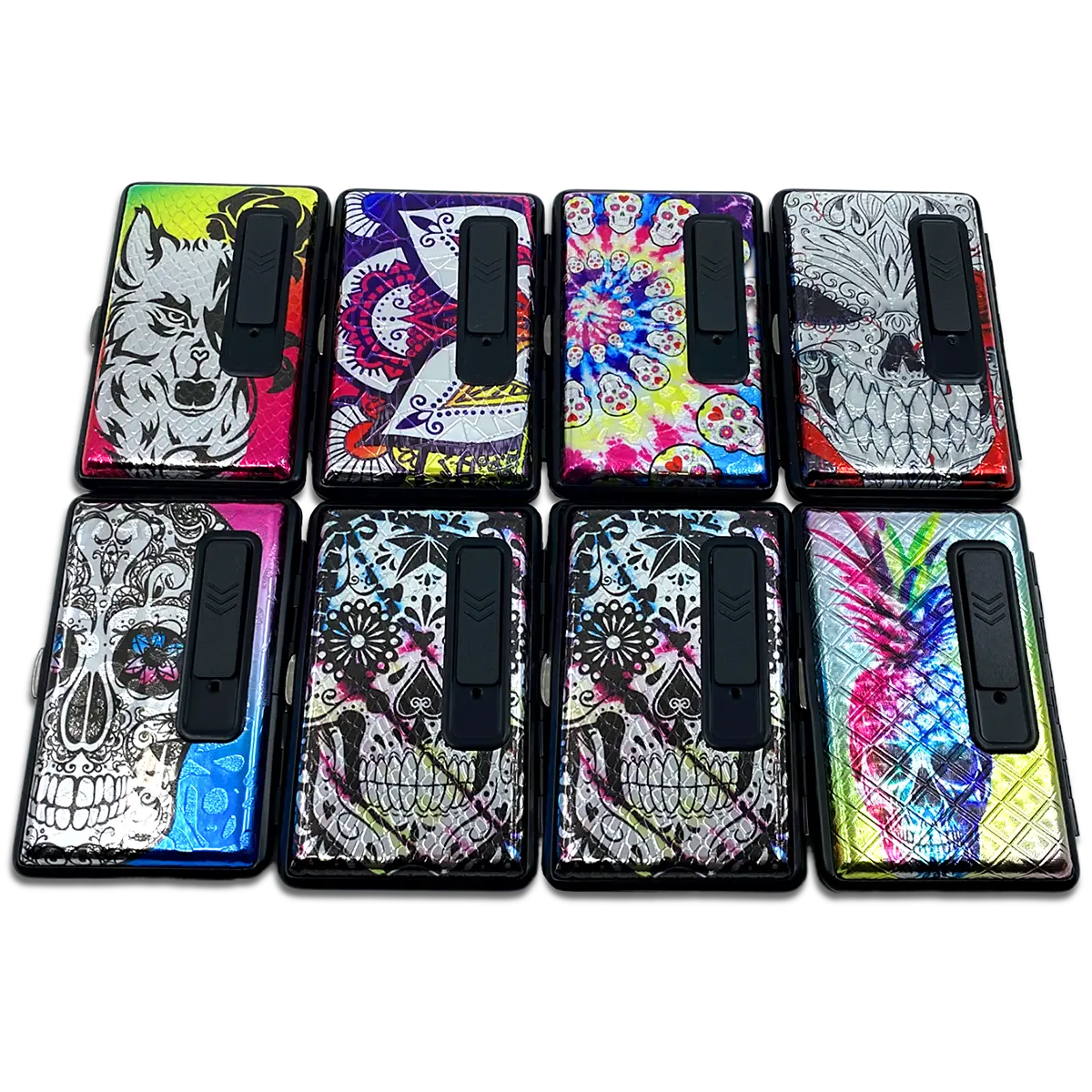 100s Cigarette Case with USB Coil Lighter - 8 Pieces Per Retail Ready Display 23303 SMOKEZILLA