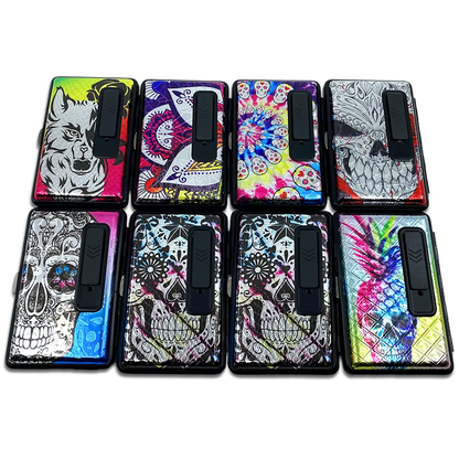 100s Cigarette Case with USB Coil Lighter - 8 Pieces Per Retail Ready Display 23303 SMOKEZILLA