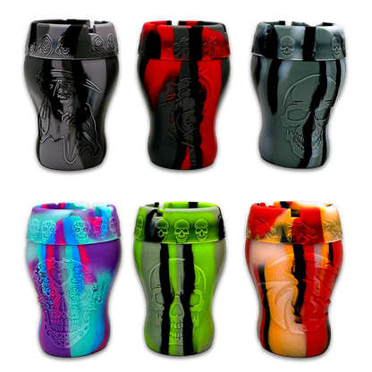 Curved Silicone Butt Bucket Ashtray - 6 Pieces Per Retail Ready Display 23368 SMOKEZILLA