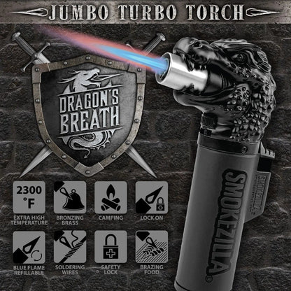 Dragon XXL Torch Lighter - 6 Pieces Per Retail Ready Display 23386 SMOKEZILLA