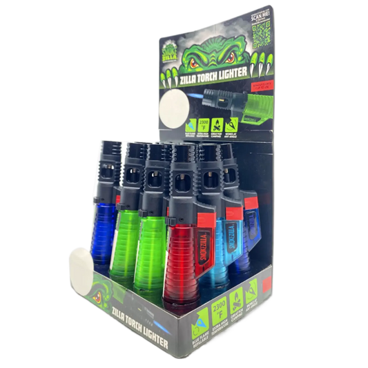 Zilla Torch Stick Lighter - 12 Pieces Per Retail Ready Display 23390 SMOKEZILLA