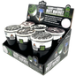 Glow In The Dark Lid Butt Bucket Ashtray with LED Light - 6 Per Retail Ready Wholesale Display 23543 SMOKEZILLA
