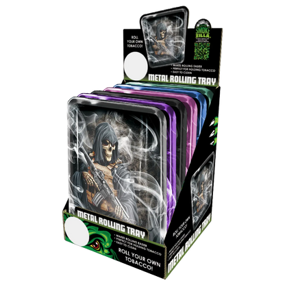 Metal Roll Tray- 6 Pieces Per Retail Ready Display 23546 SMOKEZILLA