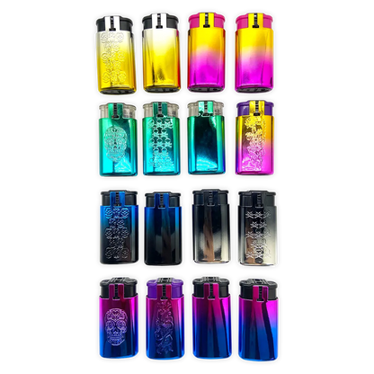 Metallic Dual Flame N Torch Lighter - 16 Pieces Per Retail Ready Display 23696 SMOKEZILLA