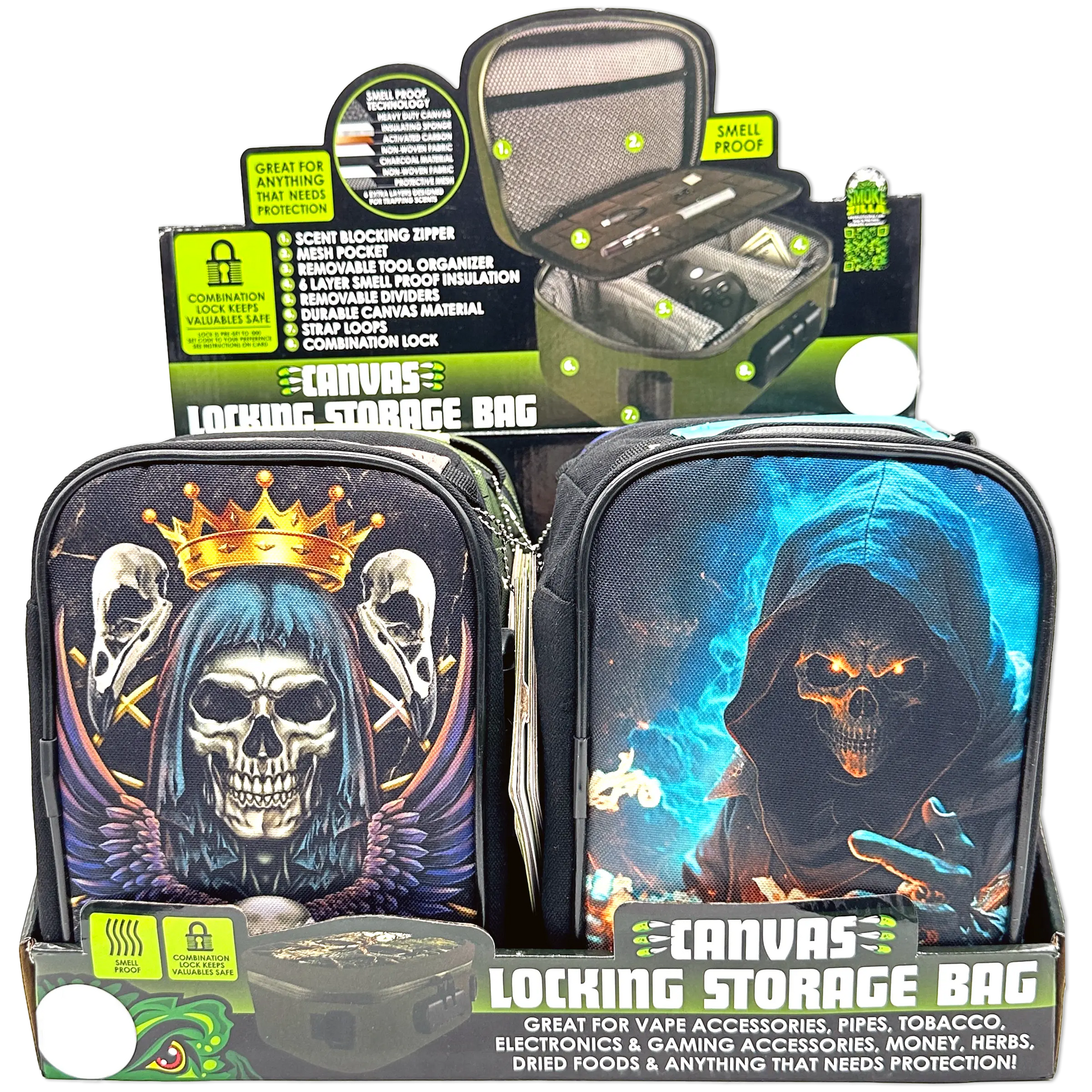 Curated Smokezilla Top Sellers Assorted Smoking Accessories Floor Display 088547 SMOKEZILLA