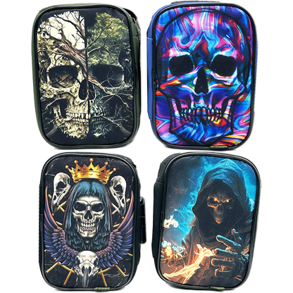 Smell Proof Canvas Printed Lock Bag with Tool Organizer - 4 Pieces Per Retail Ready Display 23720 SMOKEZILLA